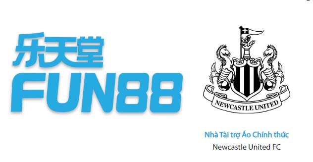 Fun88 tài trợ áo đấu cho CLB Newcastle United